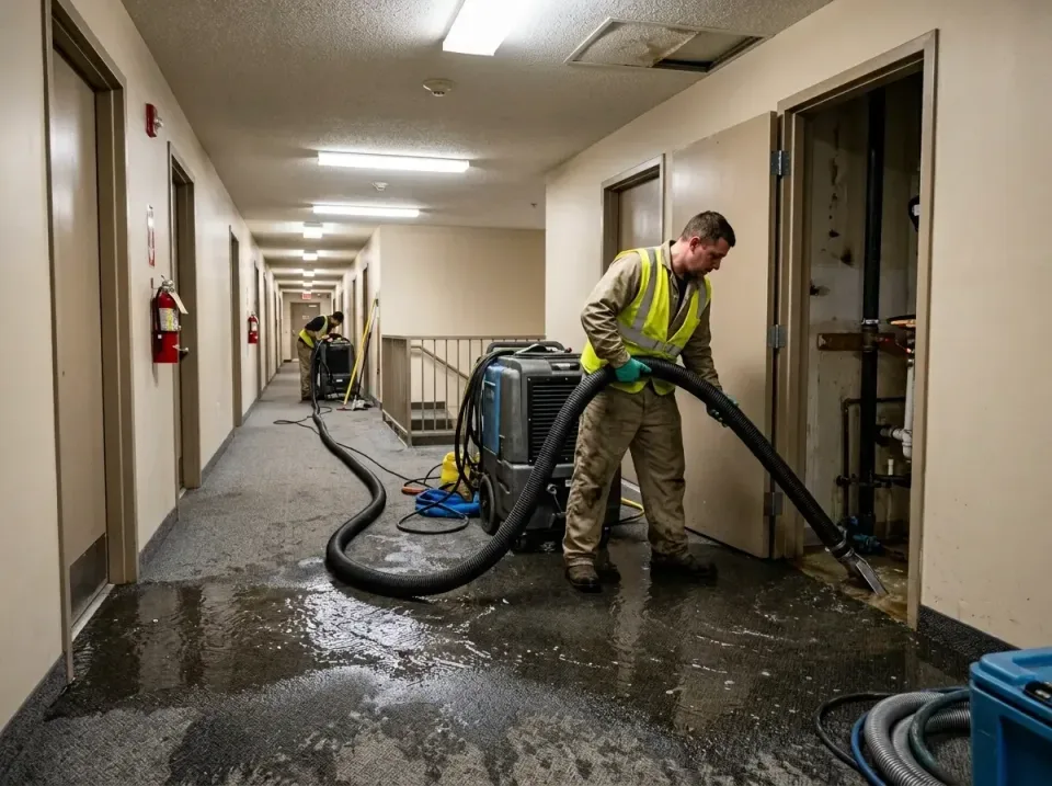 multi-unit-apartment-hallway-f-005 — frequently asked questions, Emergency Burst Pipe Water Extraction & Removal in Somervil…